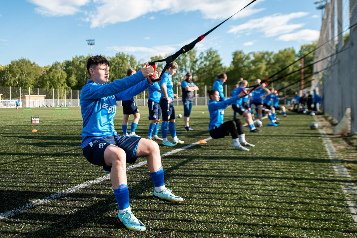 Тренировка молодёжной команды «Динамо» перед матчем с ЖФК «Чертаново»