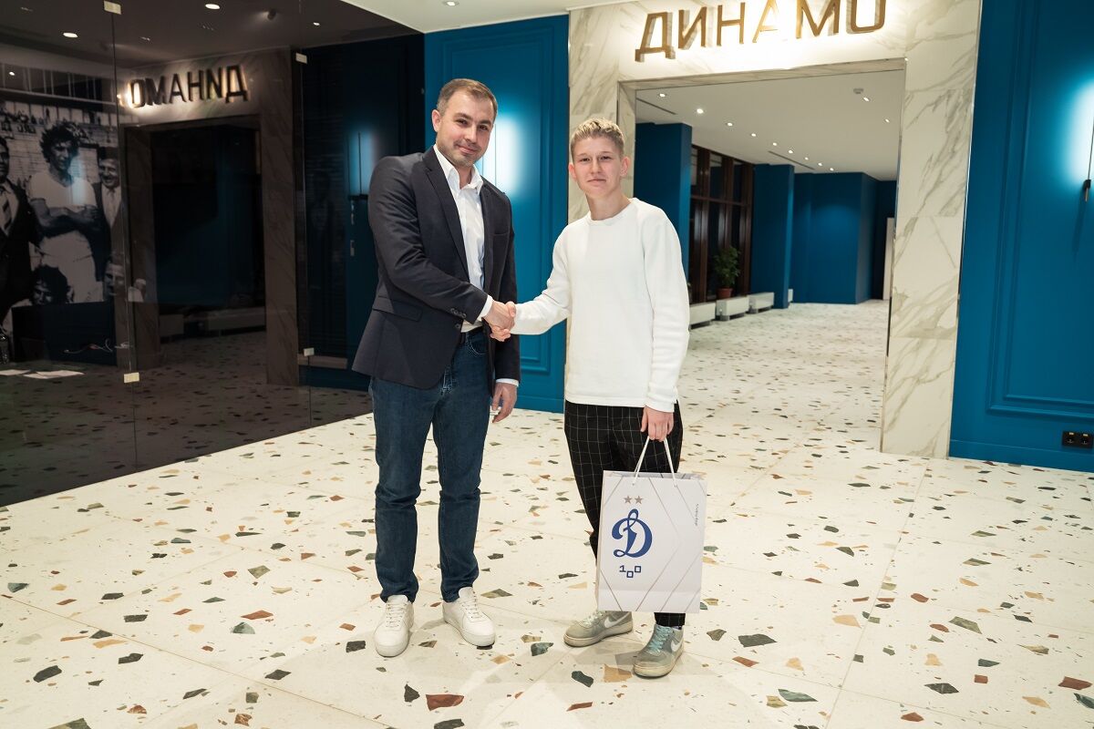 Директор развития спортивных проектов «Динамо» Александр Удальцов и Анастасия Первушина