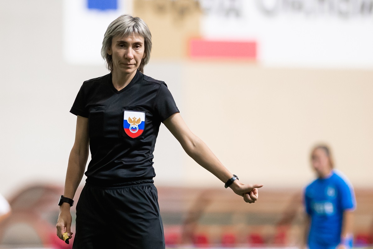 Ksenia Goryacheva - chief referee of the Dynamo - Zenit match