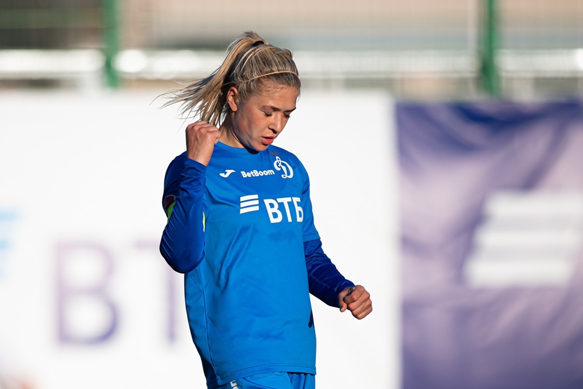 Dynamo captain Yulia Bessolova scored a double in the game against Krylia Sovetov and became the main character of the meeting in Novogorsk