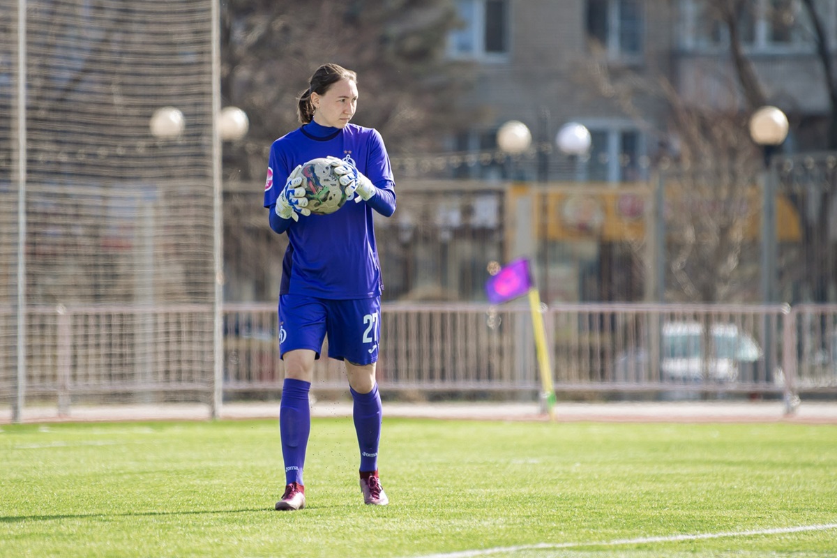 Dynamo goalkeeper Diana Ponomareva has kept the goal locked this season - not a single goal conceded since the start of the season