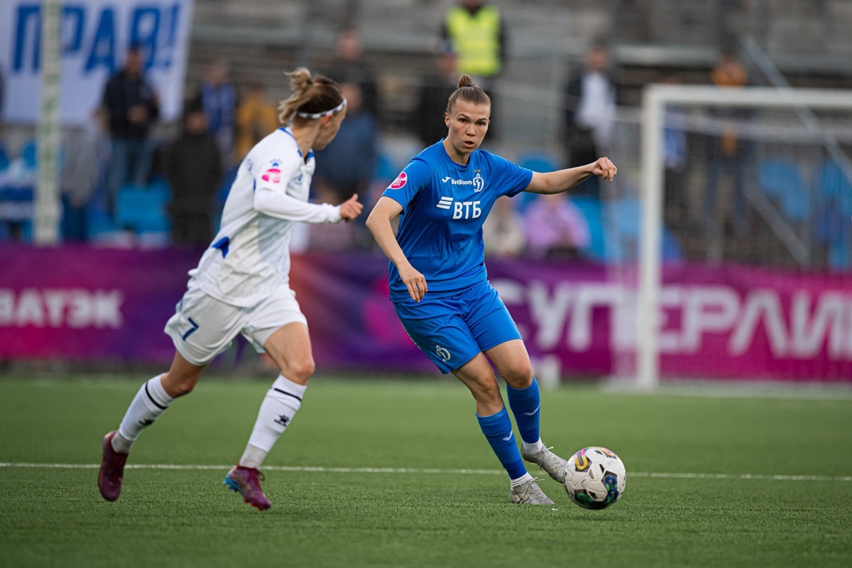 Elena Shesterneva is the main specialist in goals against Ryazan-VDV as part of Dynamo