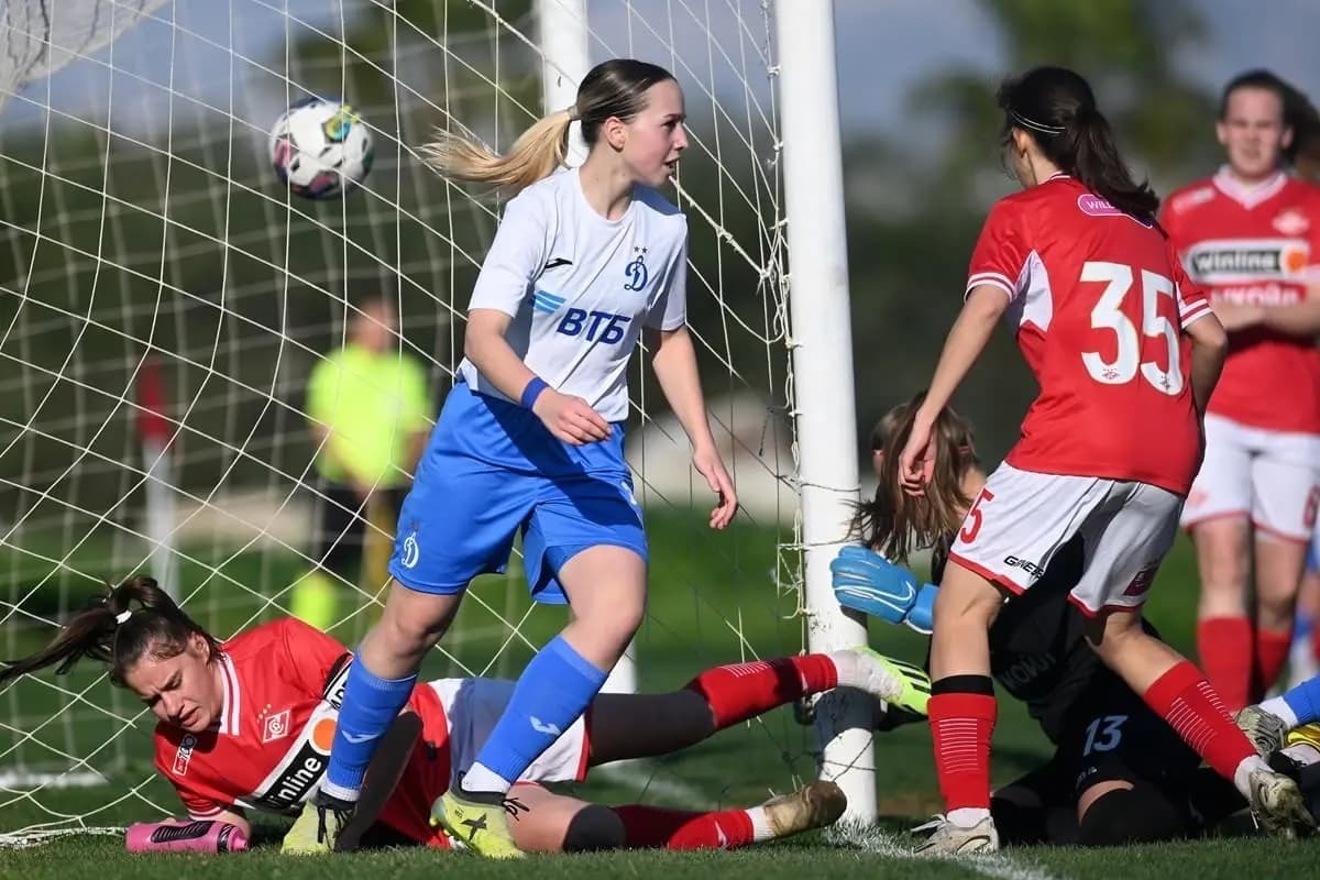 Taisiya Razvorotneva scored her debut goal for Dynamo in a friendly match with Spartak