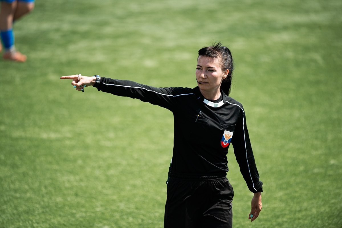 Yulia Veselova - chief referee of the match Dynamo - Rubin