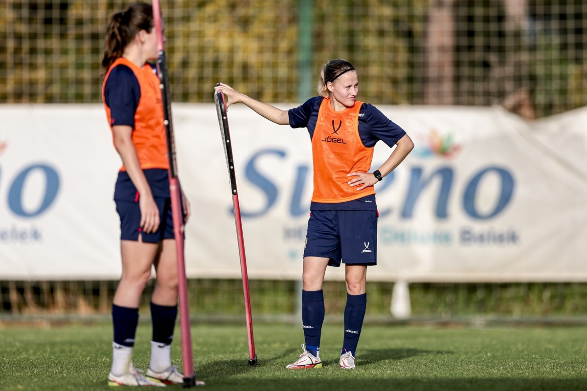 Kristina Komissarova at a training session of the Russian national team. Photo: RFU