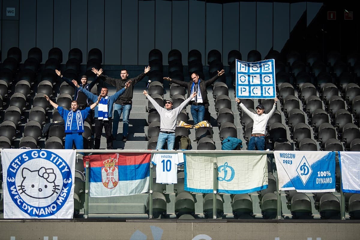 Dynamo fans on the road in Krasnodar