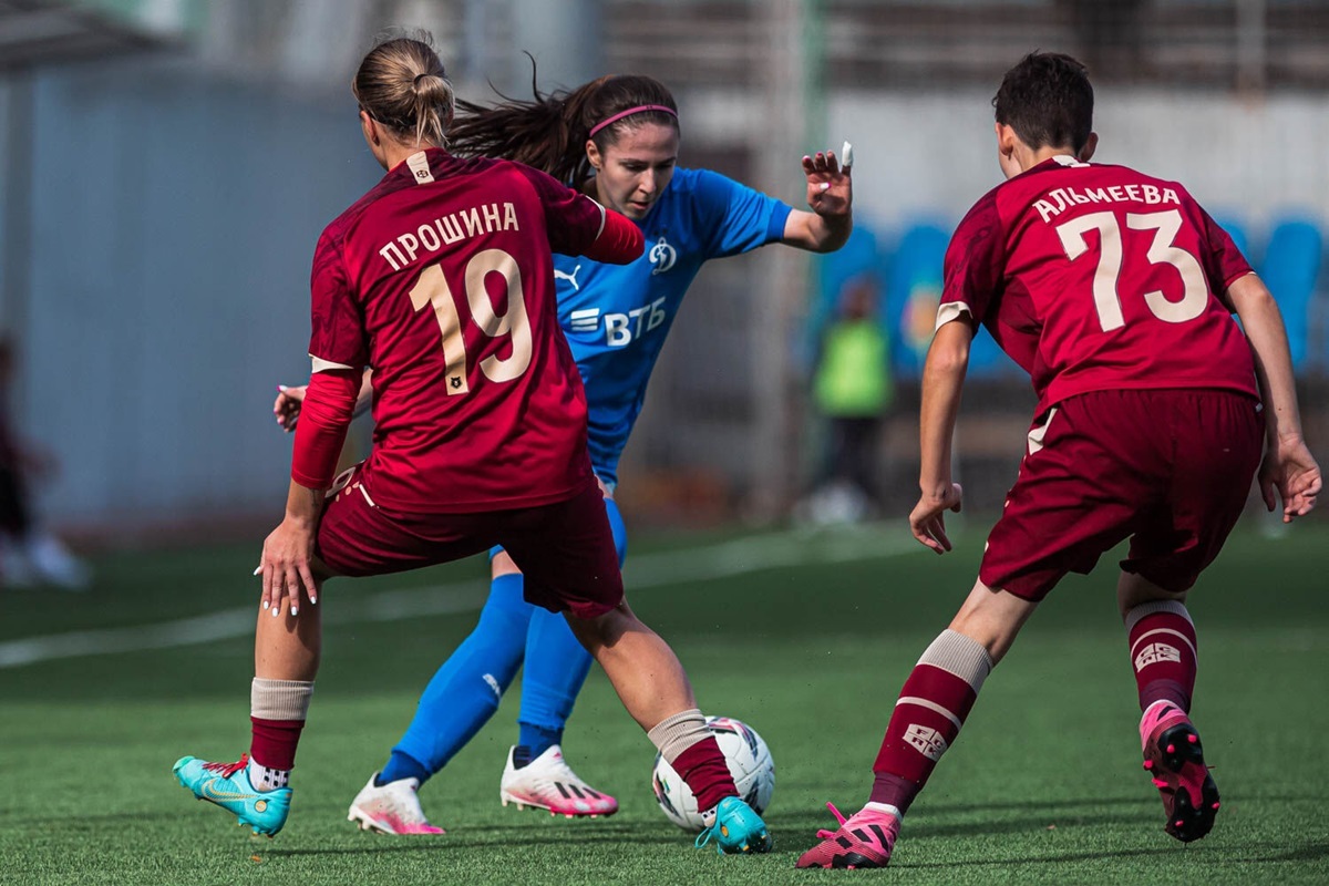 Kamilla Abashilova in a match against Rubin Kazan in the 2022 season