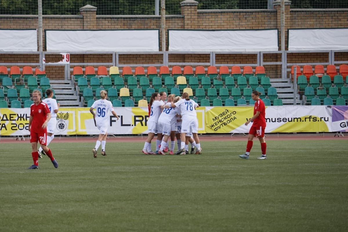 The blue and white celebrate their only goal scored in Kazan