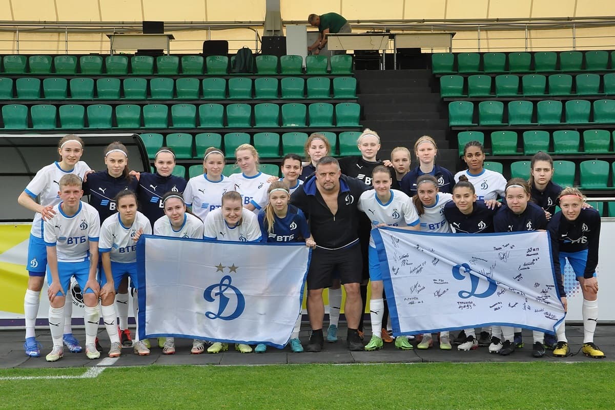 Andrey Solozhentsev at the first official match of the WFC Dynamo in Krasnodar on April 24, 2022