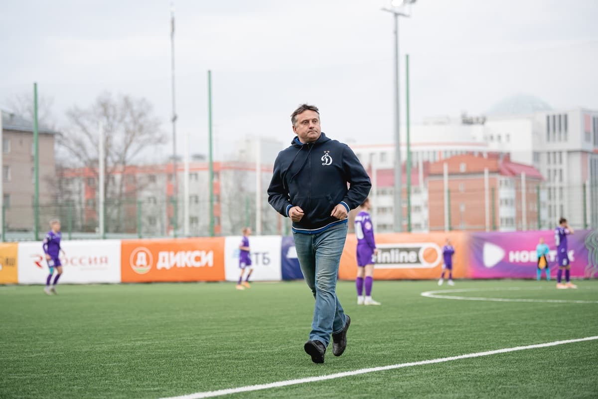 Andrey Solozhentsev performed a symbolic strike in the first home match of the WFC Dynamo in the Super League on March 25, 2023