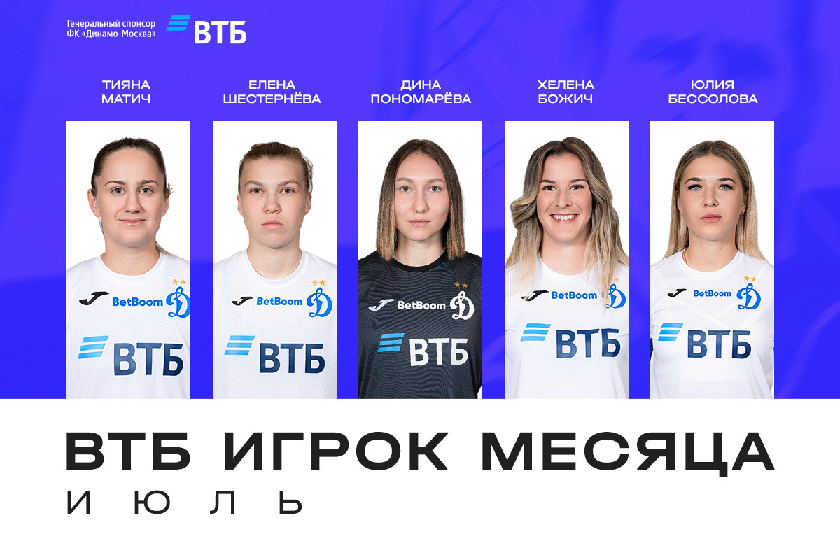 News of the WFC Dynamo Moscow | Voting for VTB Player of the Month in July. Official website of the Dynamo club.