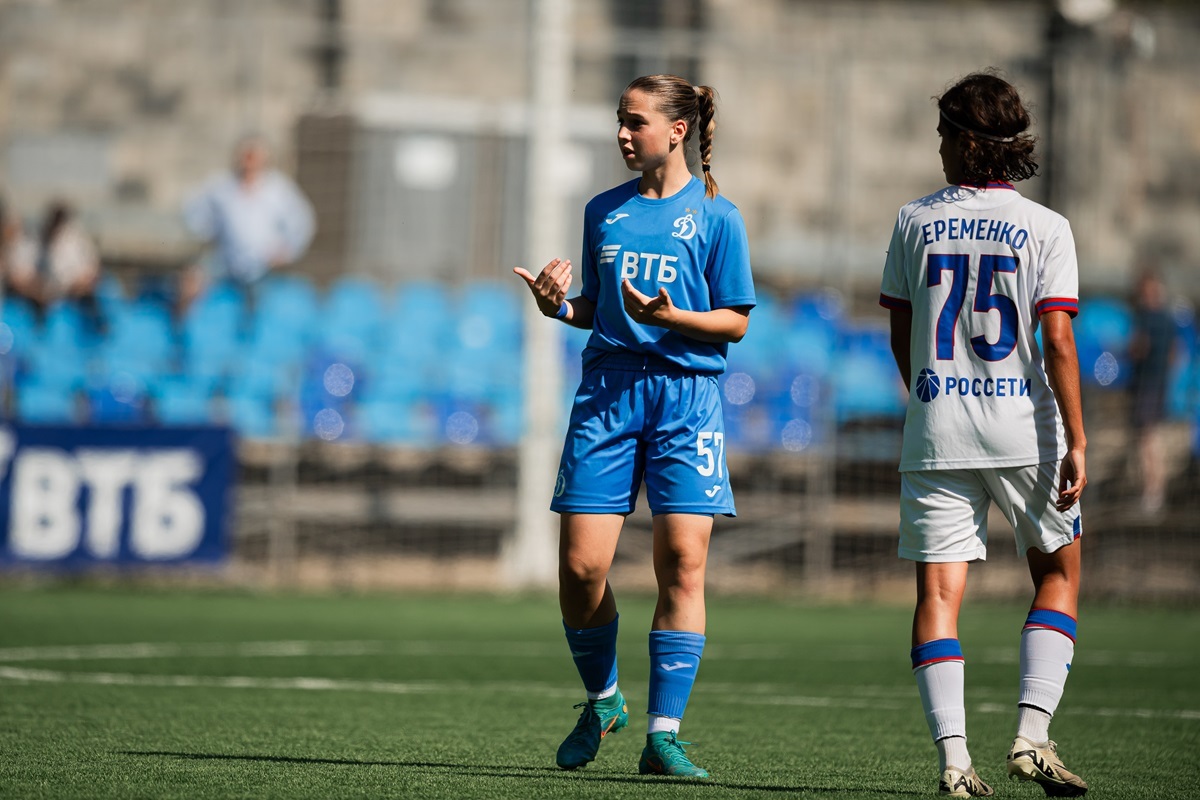 Taisiya Razvorotneva during the match with WFC CSKA