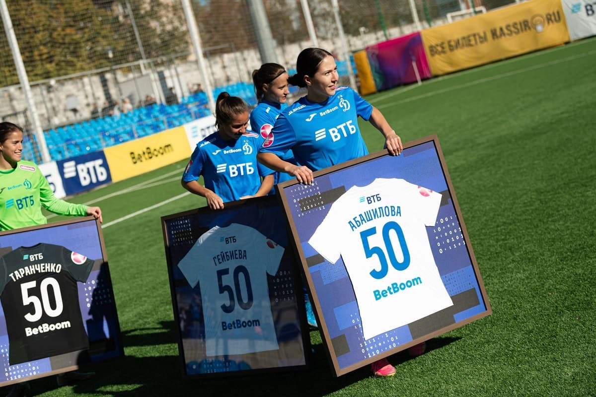 Kamilla Abashilova is one of four WFC Dynamo's football players who have played more than 50 matches for the white-blues